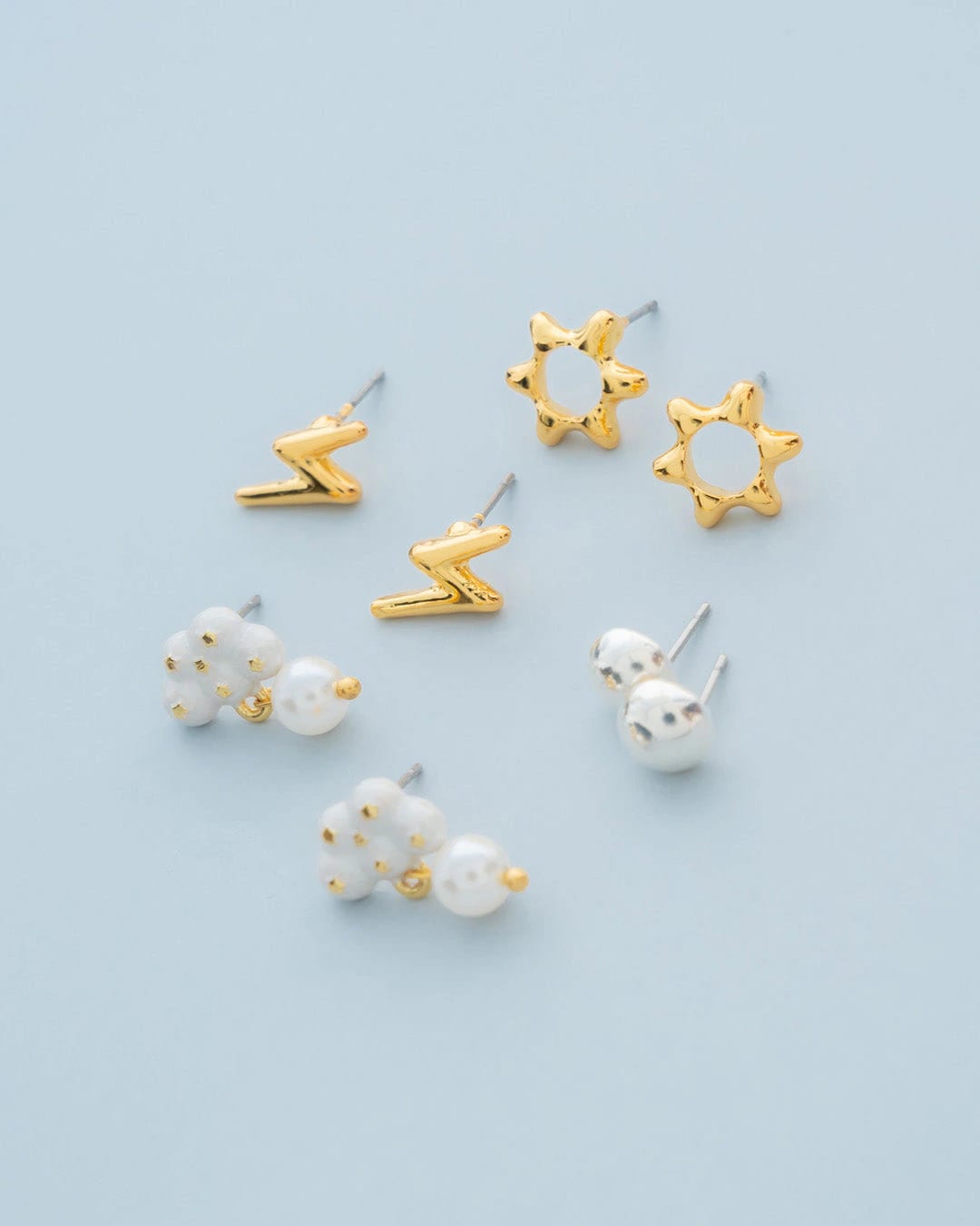 Set X4 Aretes Nubes - imagen 1