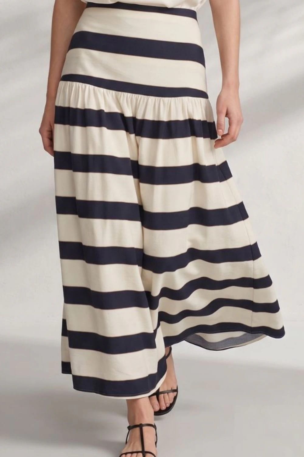 Falda andalucia ivory  navy - imagen 1