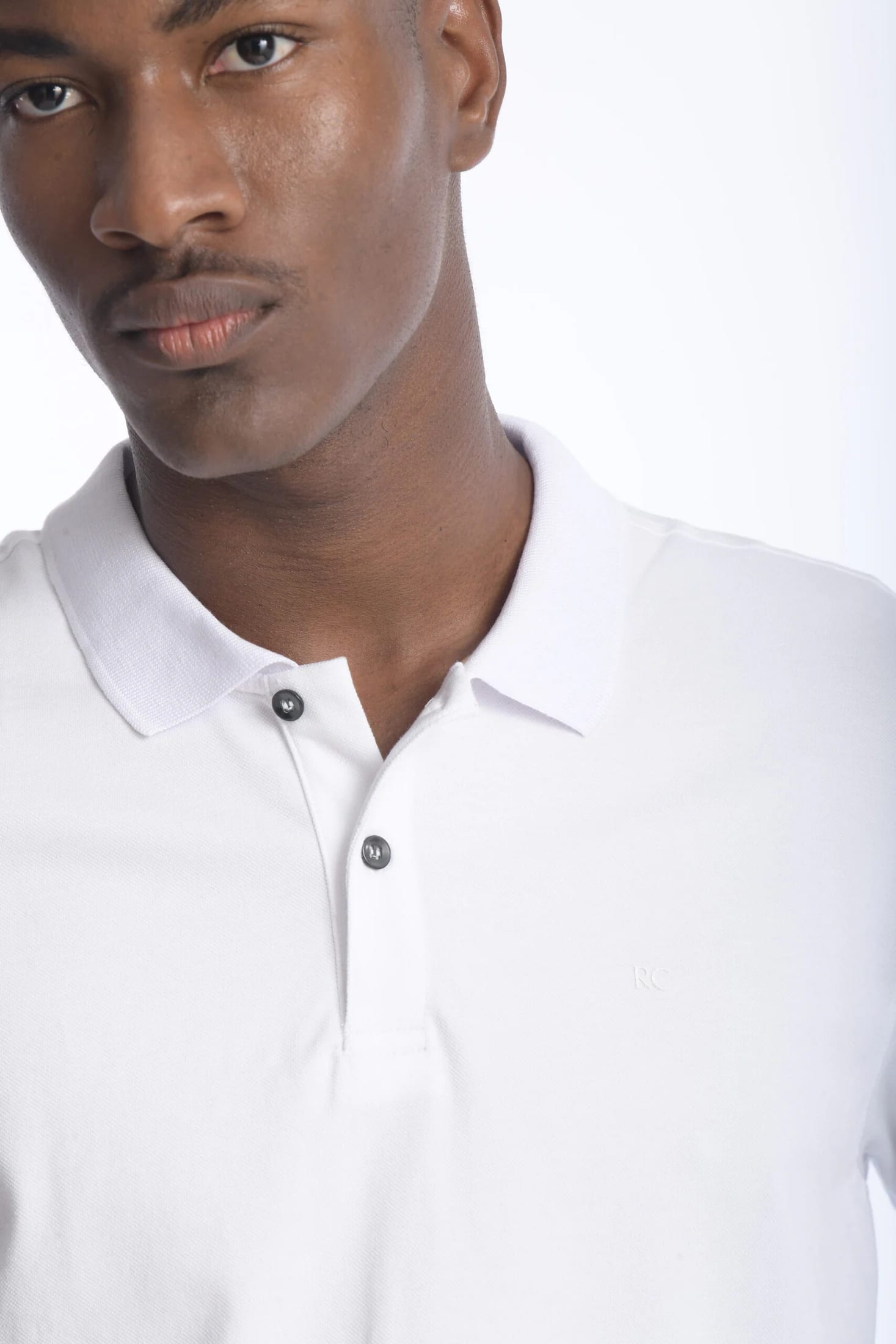 Camiseta Polo 100% Algodón Slim Blanco - imagen 5