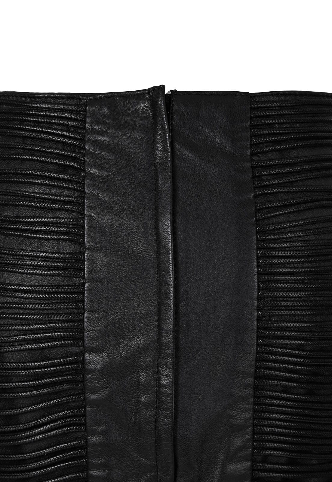 LEATHER SNAKE-LIKE CORD SKIRT - imagen 5