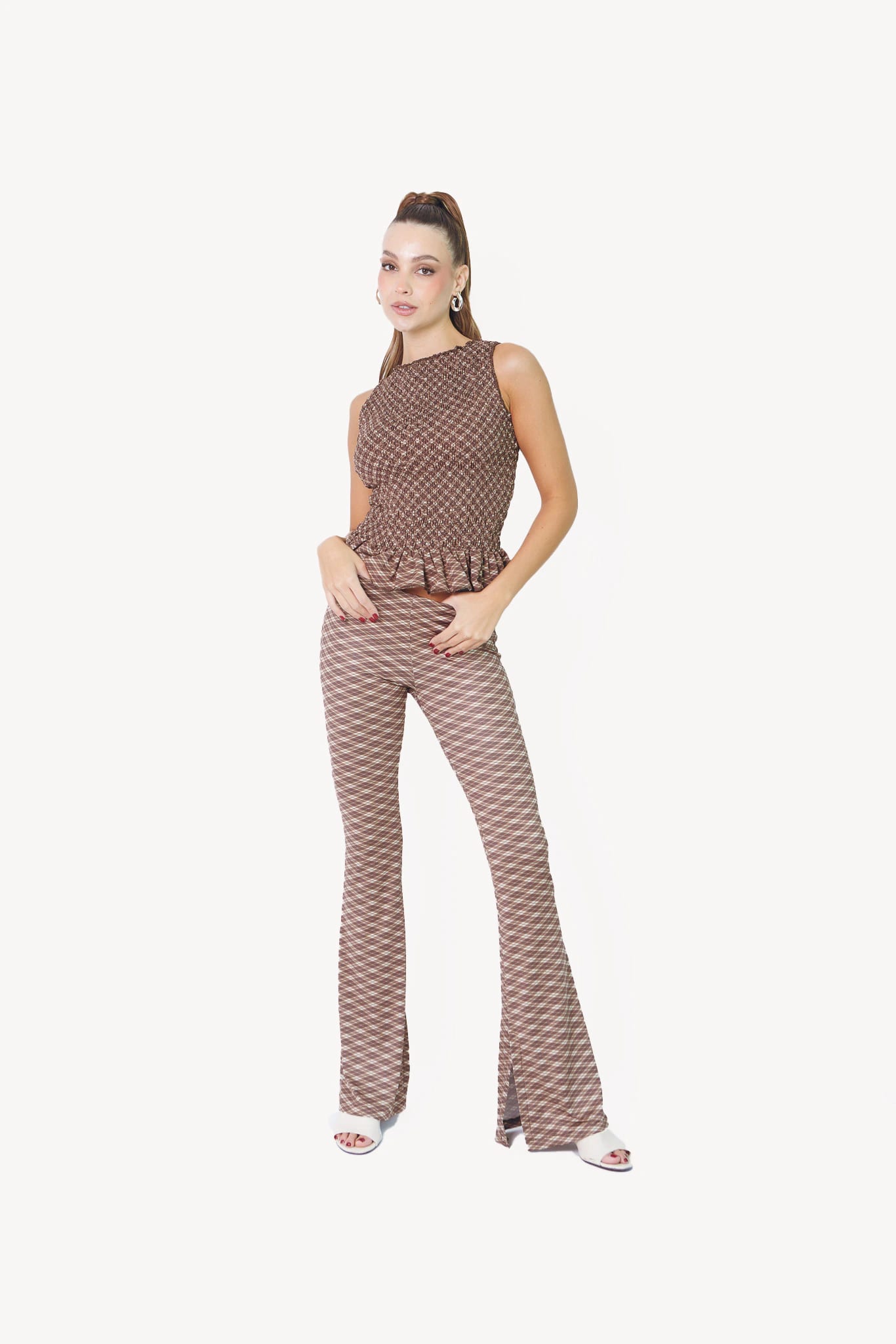 Ruched Shirt in Cattail - imagen 1