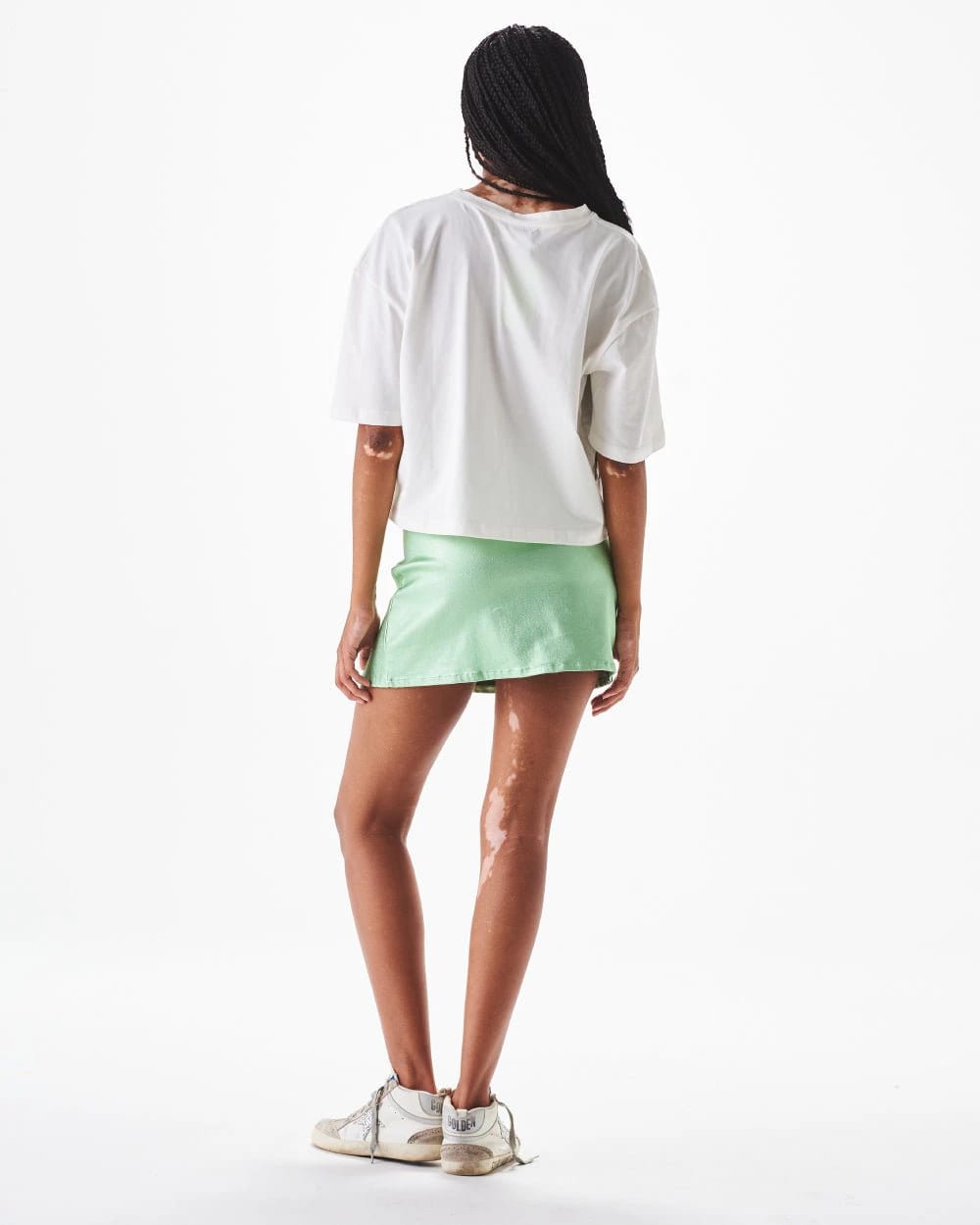 MINI SKIRT METALLIC MINT - imagen 4
