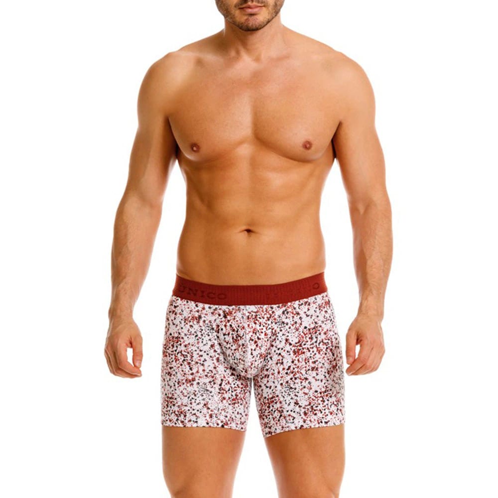 BOXER MEDIO SALPIQUE VINOTINTO - imagen 1