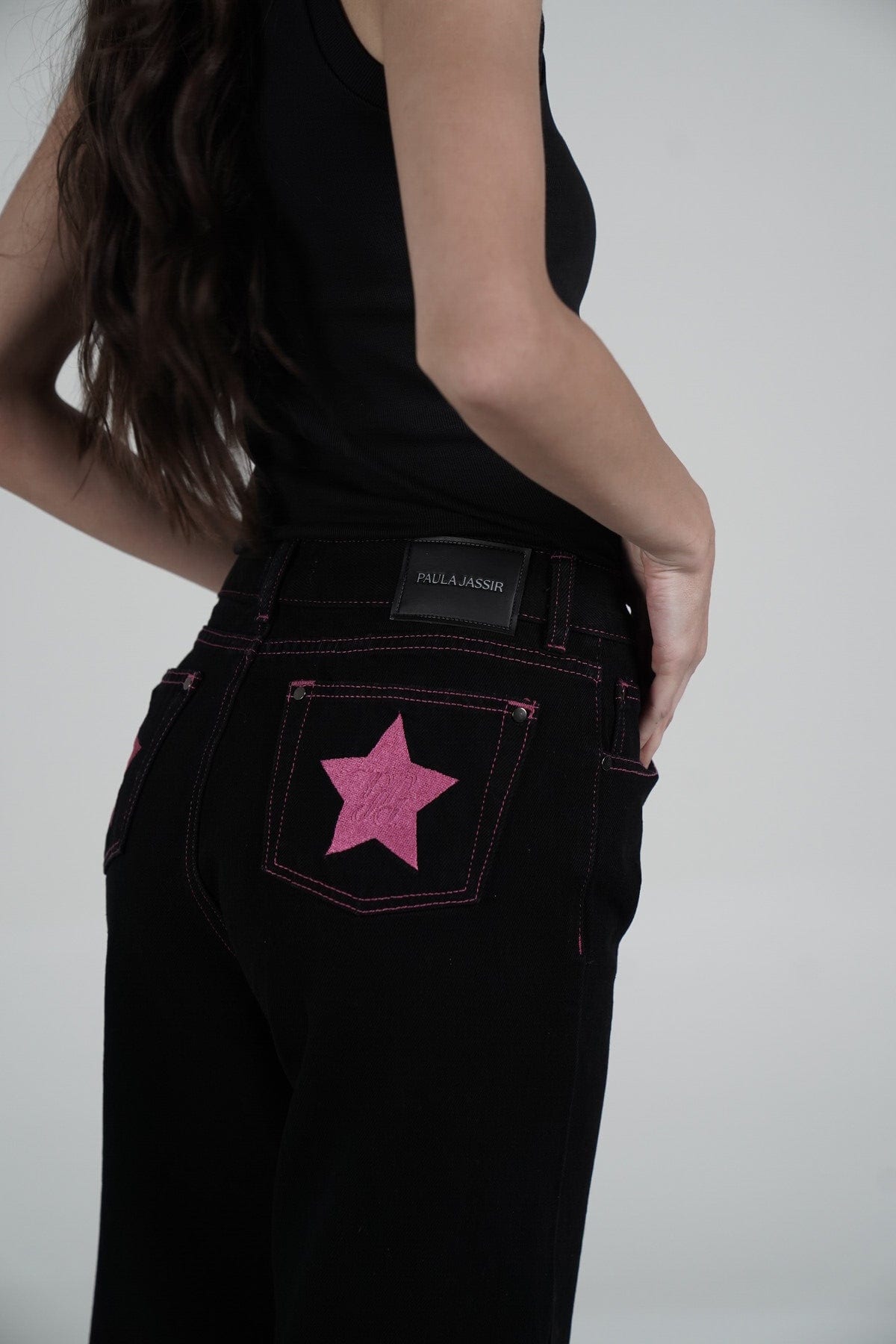 Fucsia Double Star Jeans - imagen 6