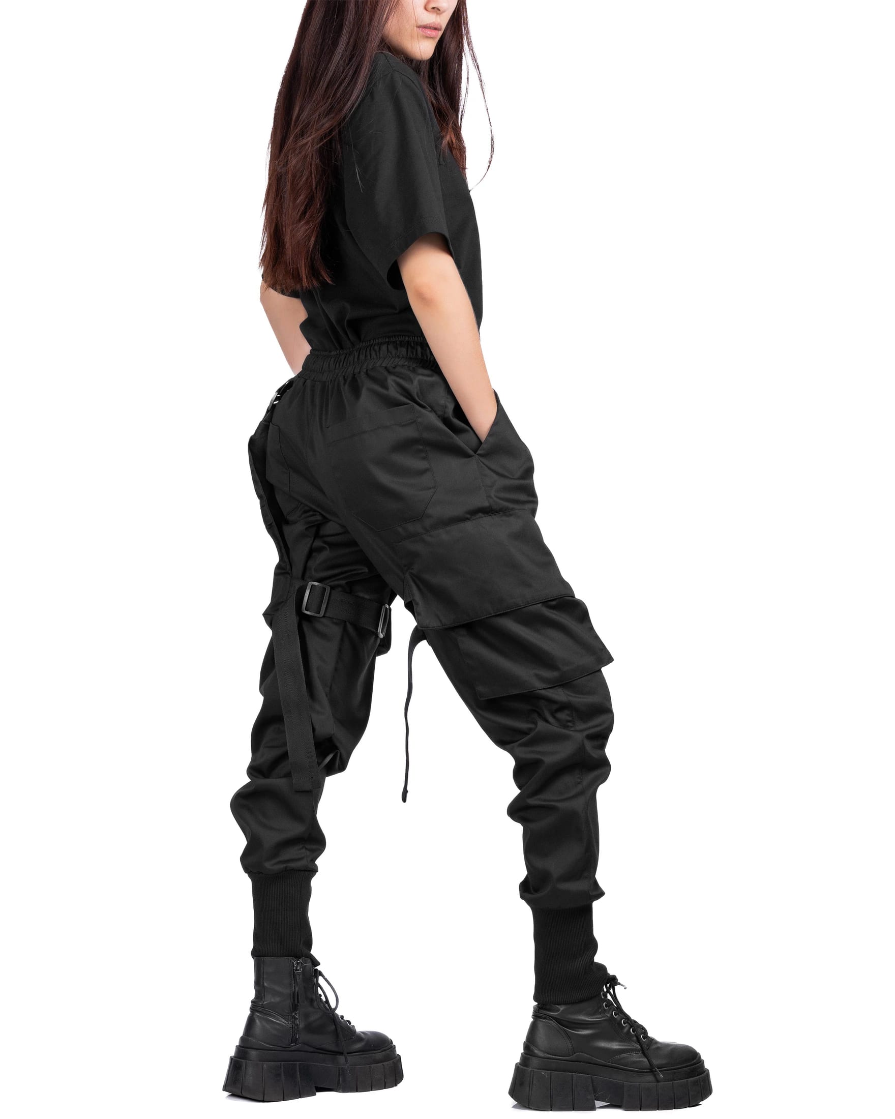 Pantalon Asimetrico Semibaggy Gabardina - imagen 4