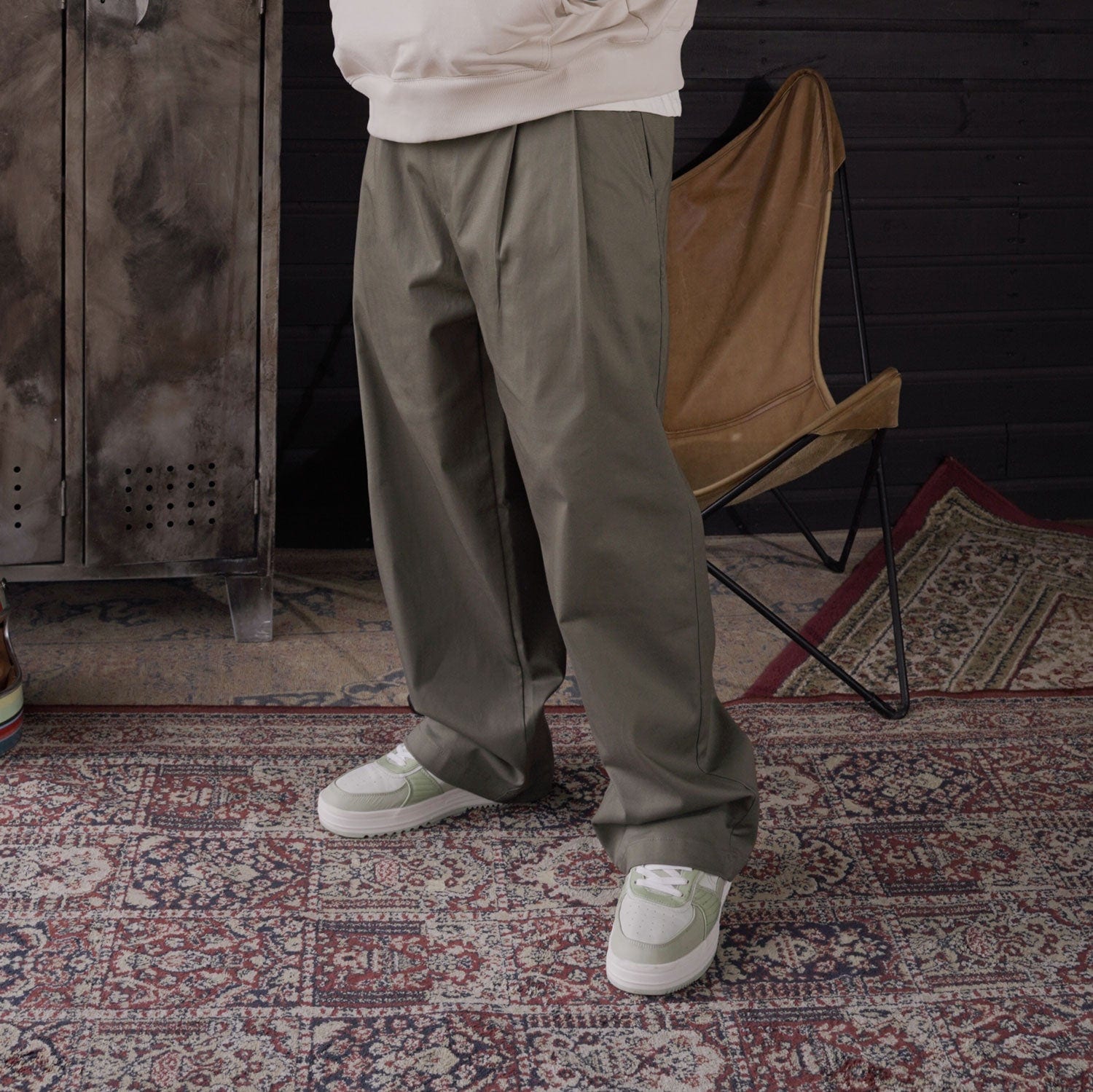 Baggy Pants Studio Cut Verde Oliva - imagen 2