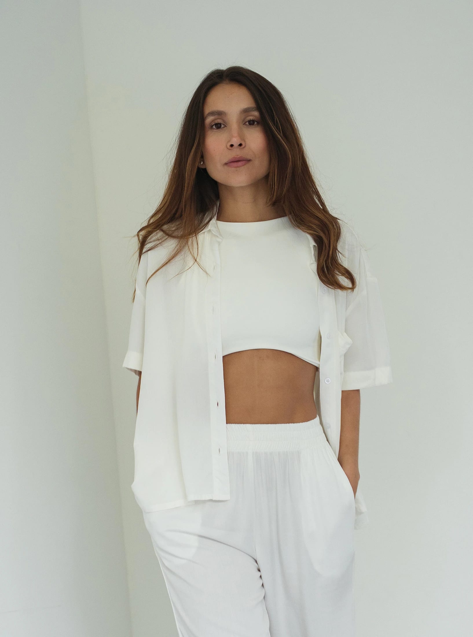 Set Breezy Creamy Palazzo - imagen 5