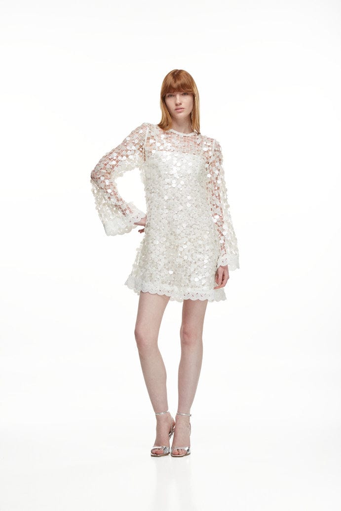 ECLIPSE MINI DRESS WHITE - imagen 1
