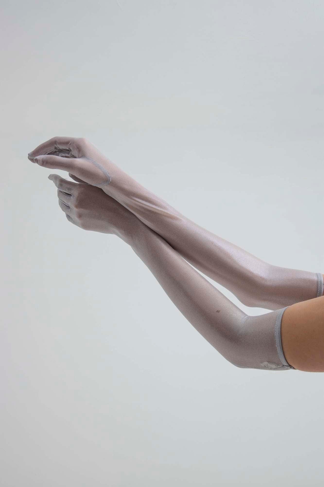 SILVER MESH GLOVES - imagen 3