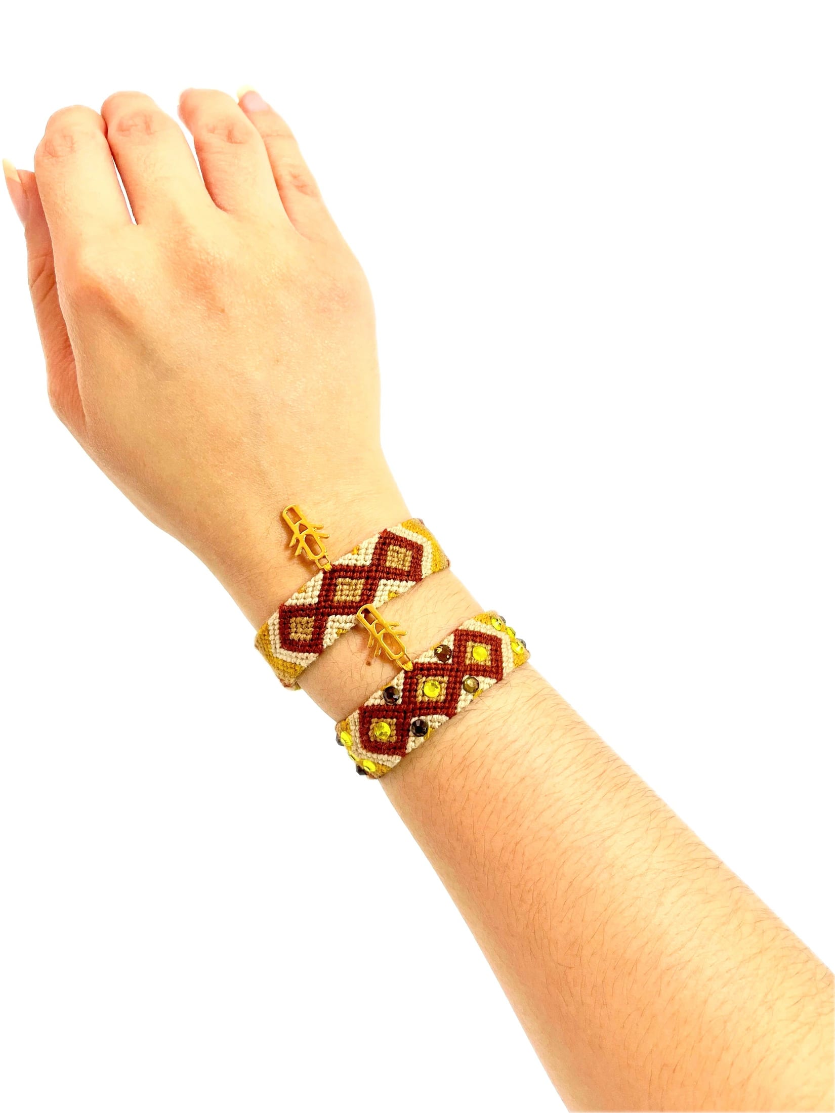 Mustard Duo Bracelets - imagen 2