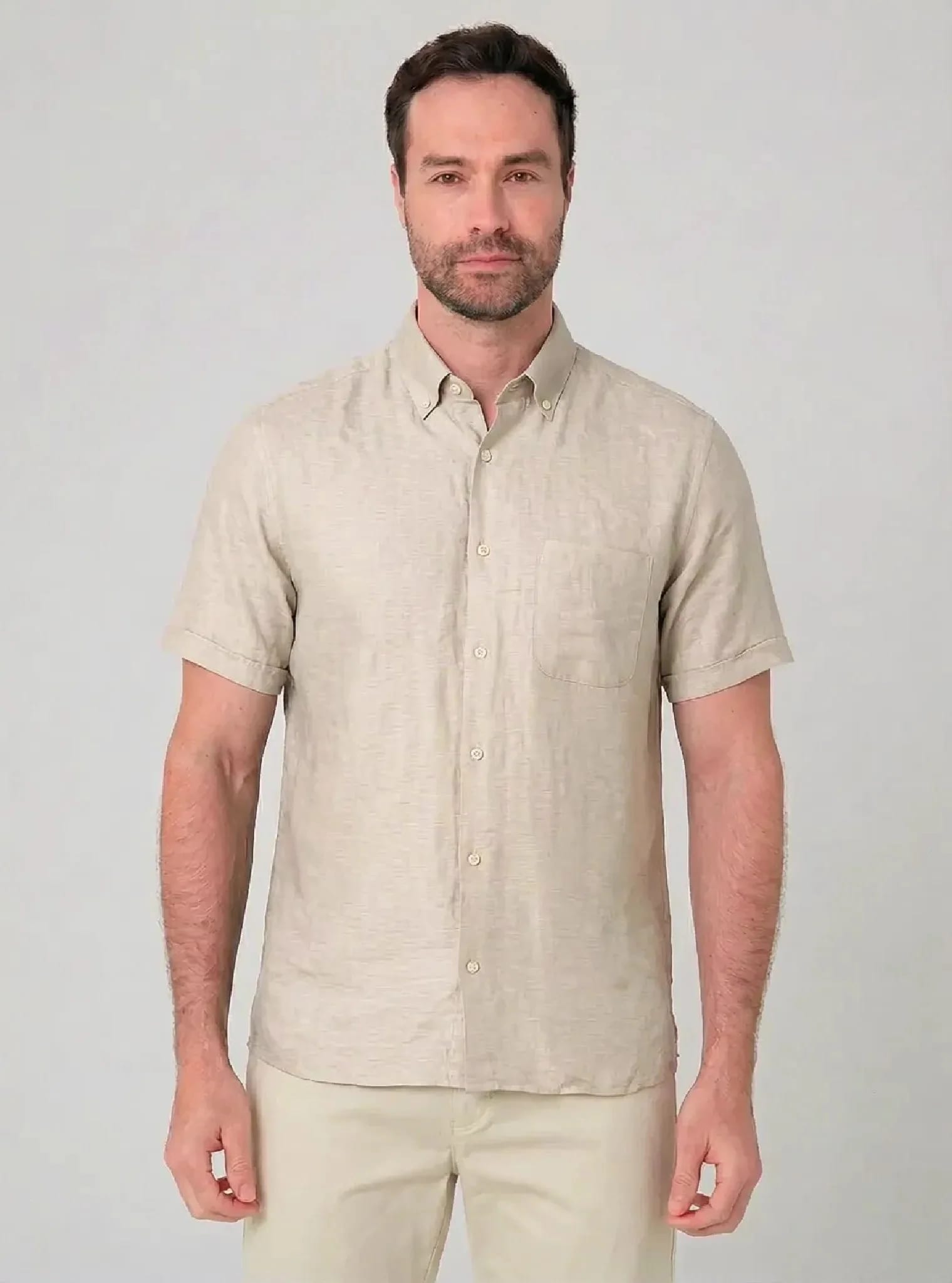 Camisa con bolsillo manga corta para hombre Jon Sonen 027225037 - imagen 6