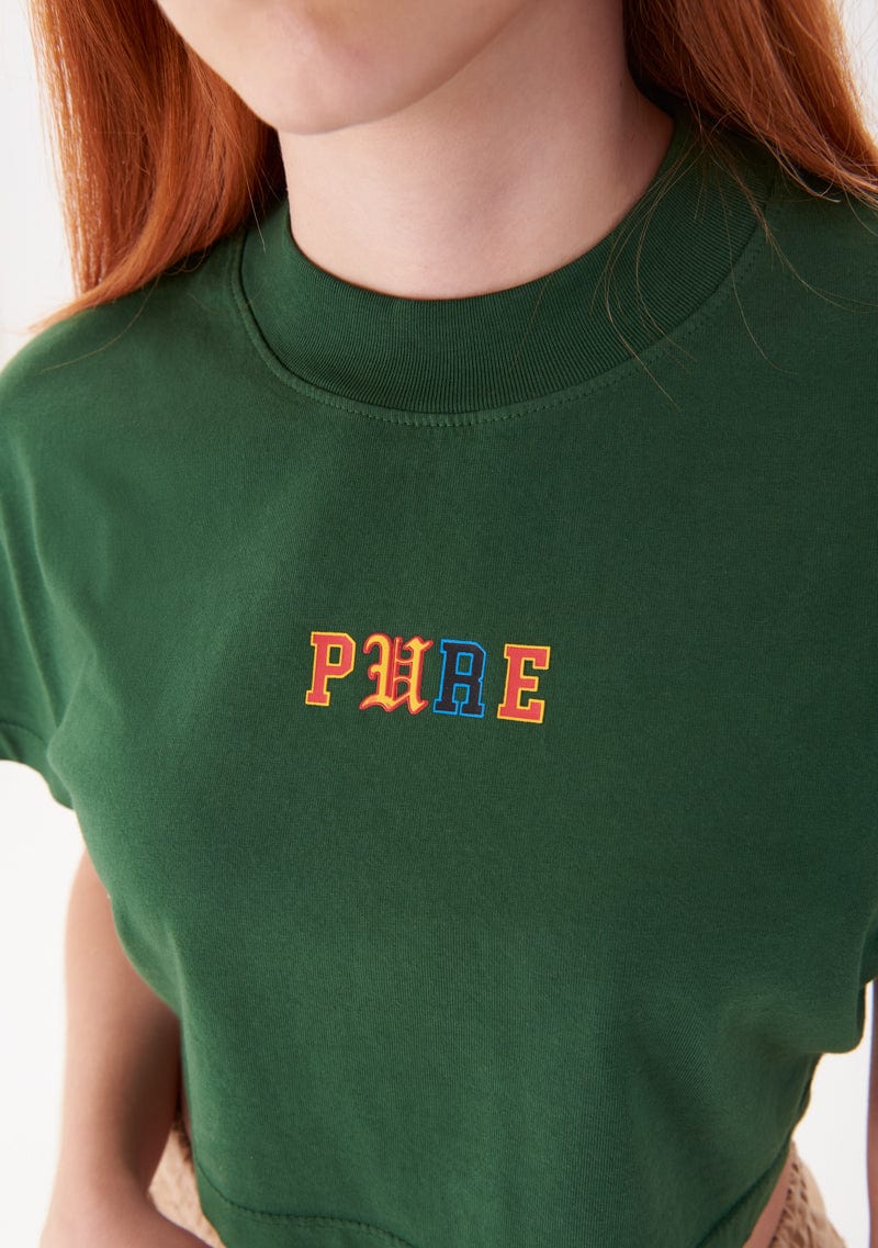 College Green Crop top - imagen 5