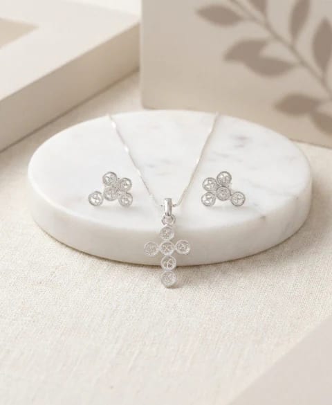 Cadena con dije Caballo de Mar en plata Filigrana - imagen 1