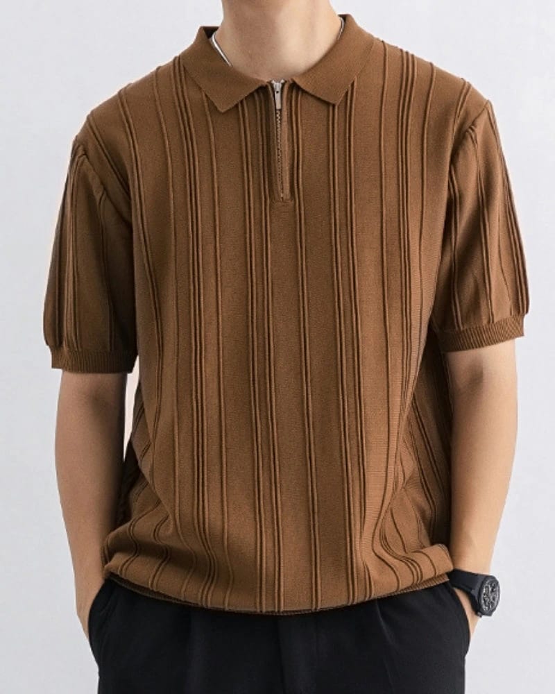 Signature Zip-Up Polo - imagen 4