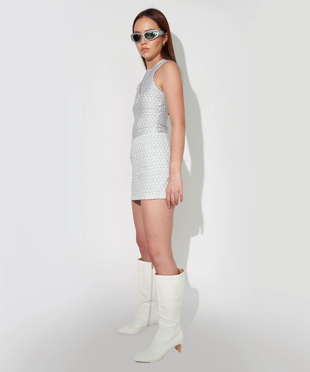 Classic Tank Top In Faux Armour - imagen 3