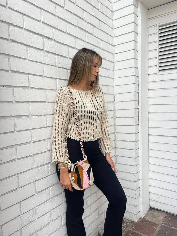 MAKKI MINI POUCH WITH POM POMS - SUSURROS - imagen 5