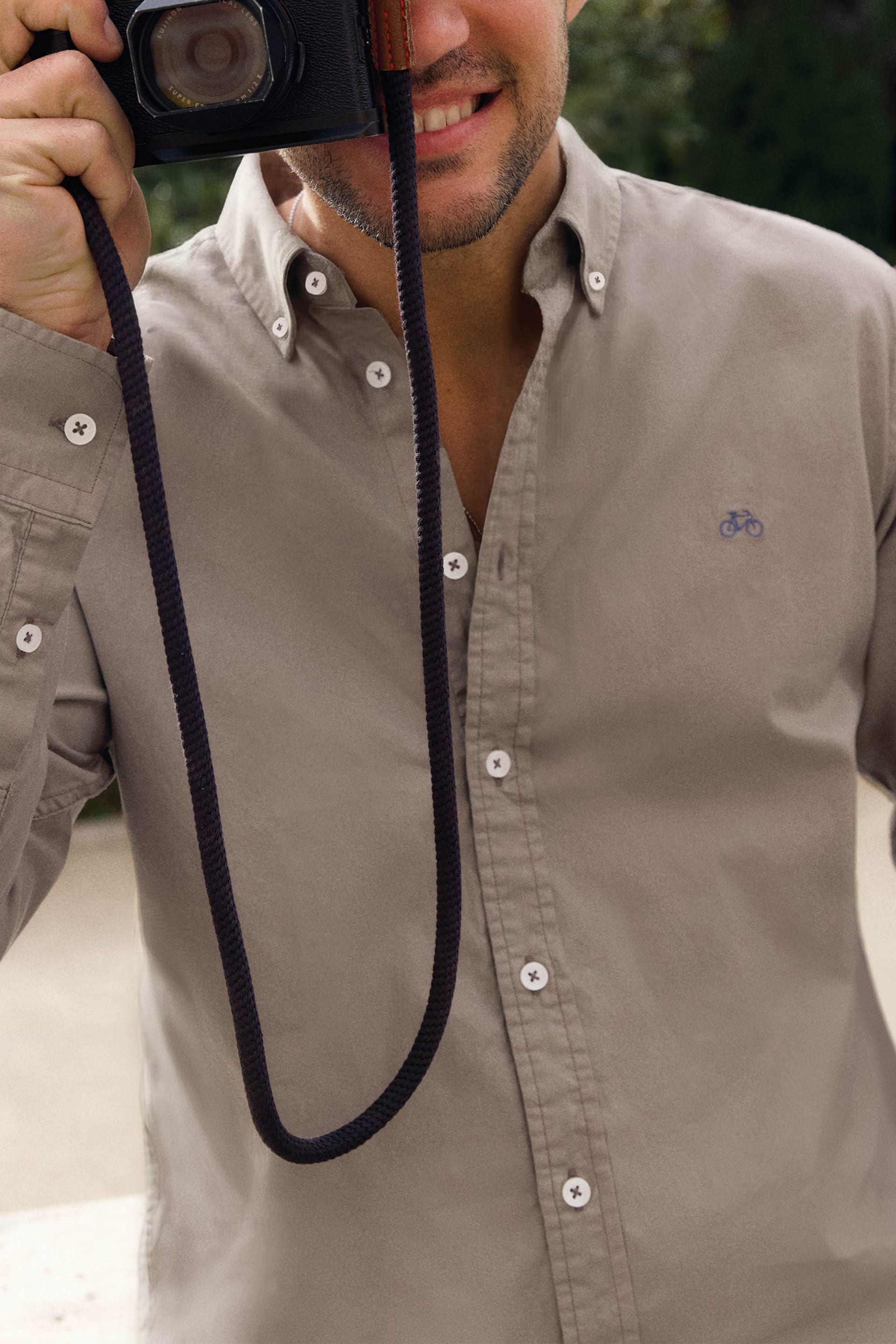 CAMISA OXFORD KHAKI - imagen 1