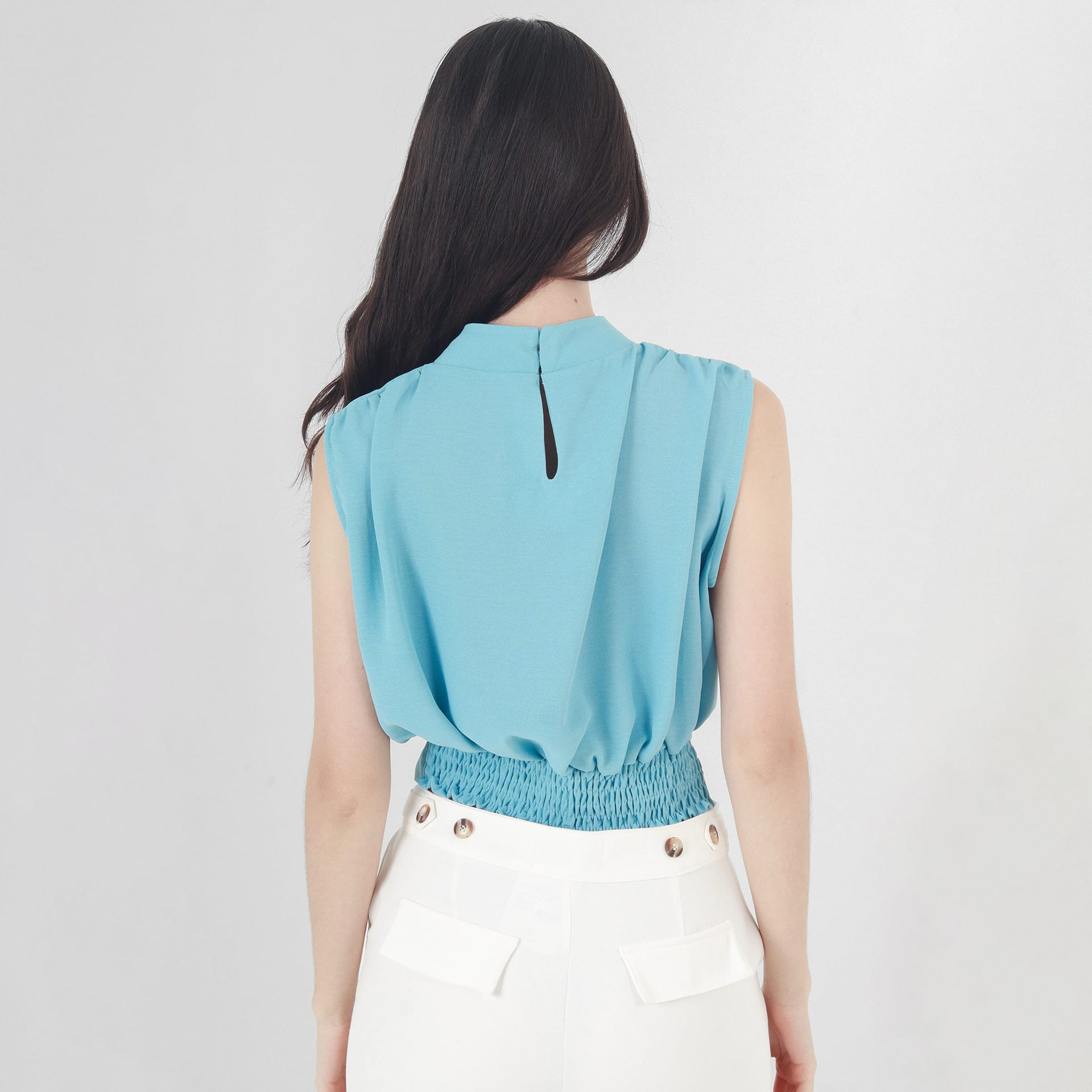 Blusa Cuello Alto Manga Sisa - imagen 2