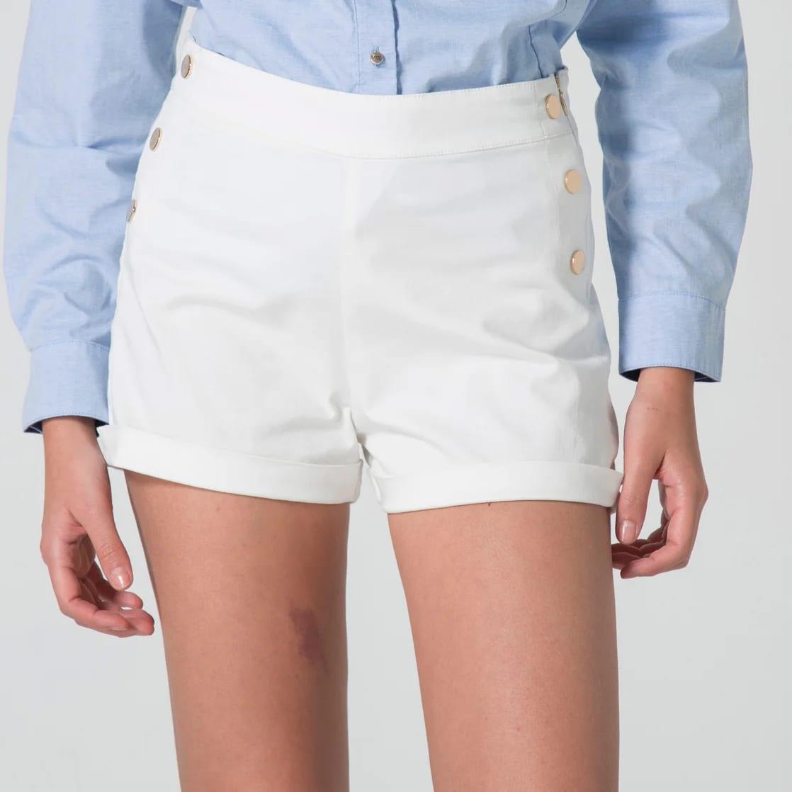Short Dril Marinero Regular Lavanda - imagen 2