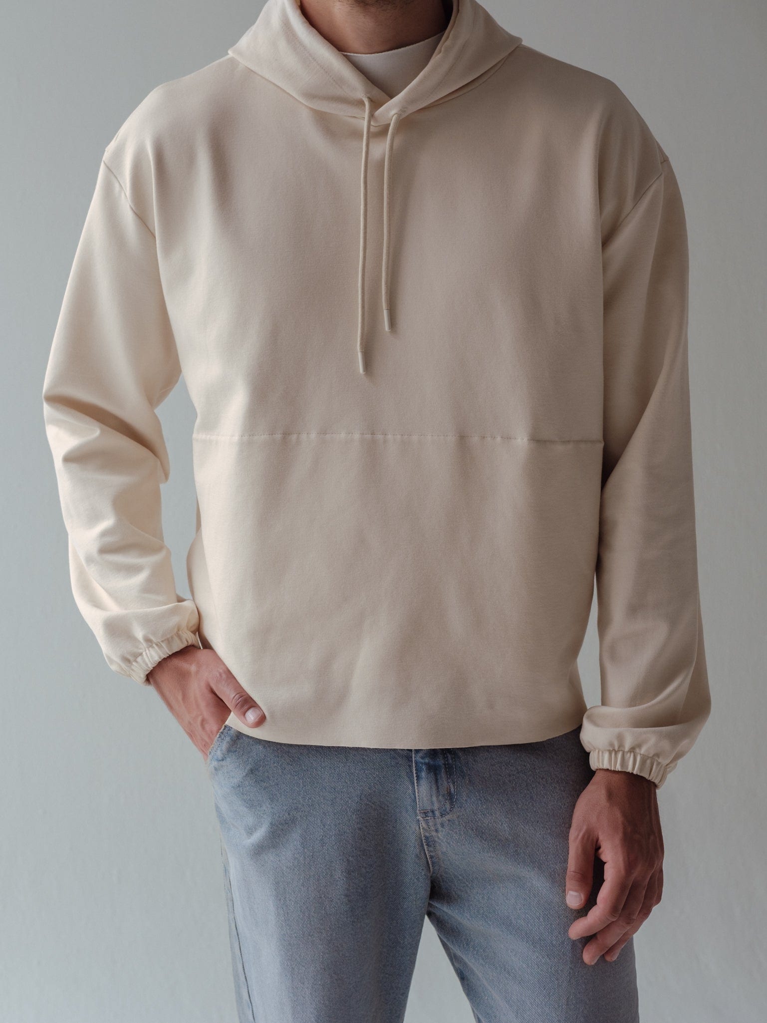 CUT CLEAN HOODIE - SEA SALT - imagen 3