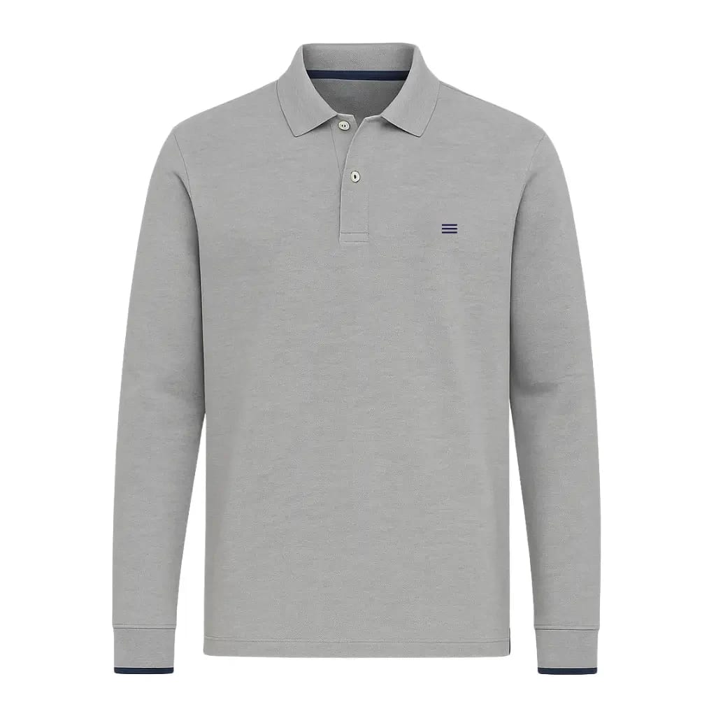 Polo Long Sleeves - Gris blu - imagen 2