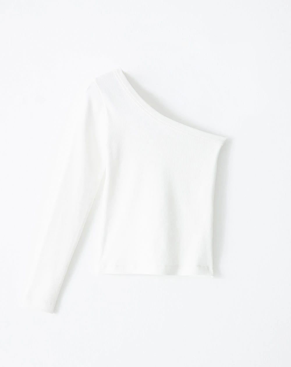 Camibuzo un solo hombro slim blanco mujer - imagen 5