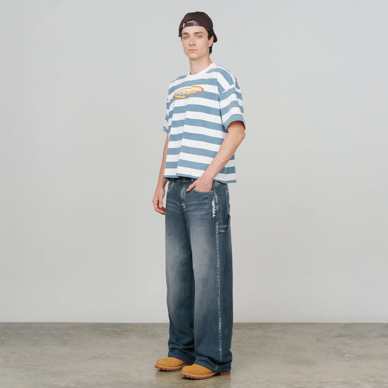 Racing Stripes Boxy Tee - Blue - imagen 5