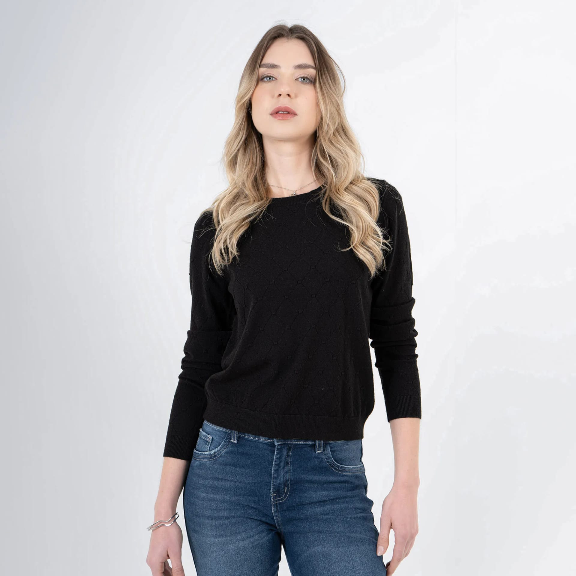 Sweater Cuello Redondo Manga Larga - imagen 1