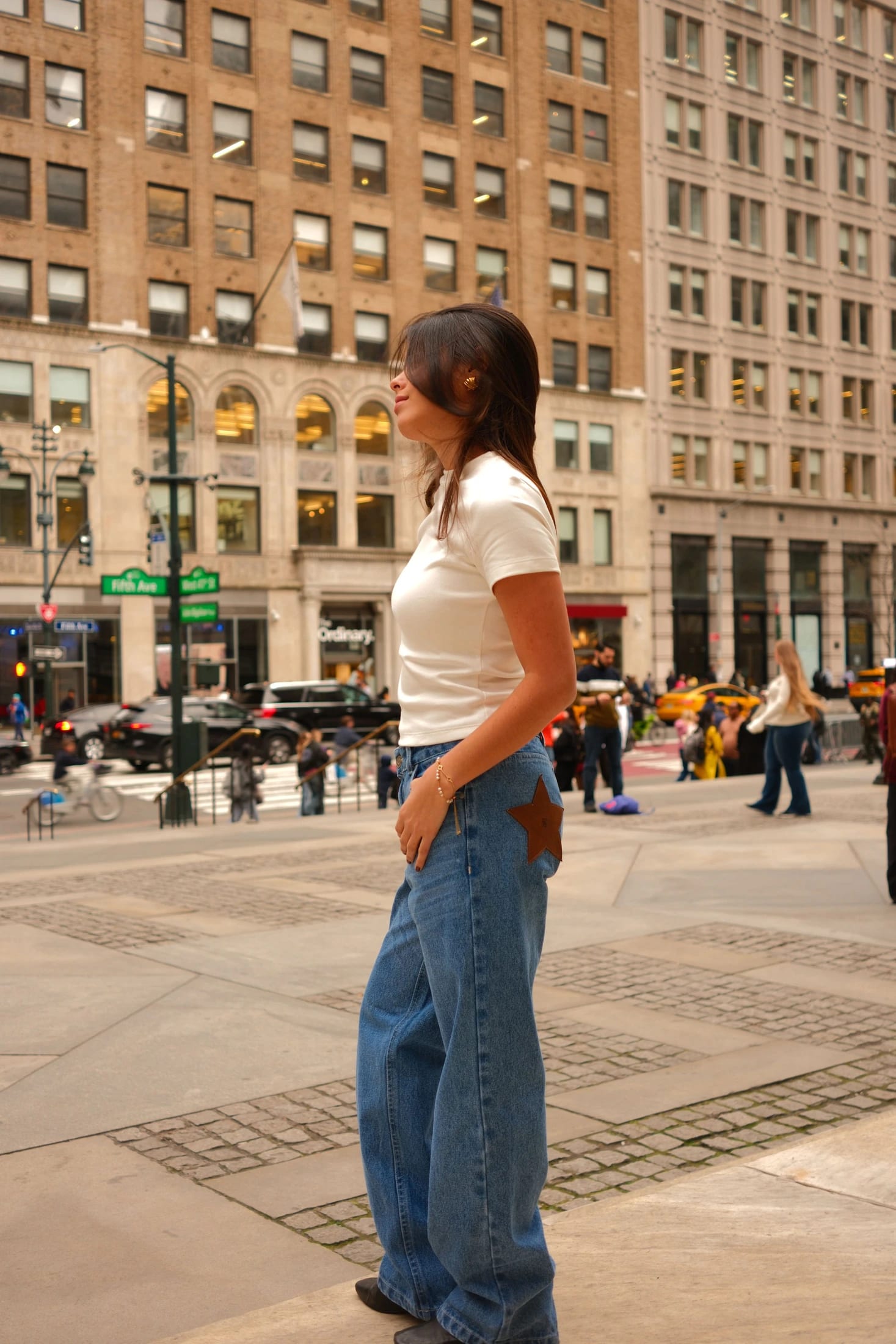 Chunky Leather Star Jeans - imagen 3