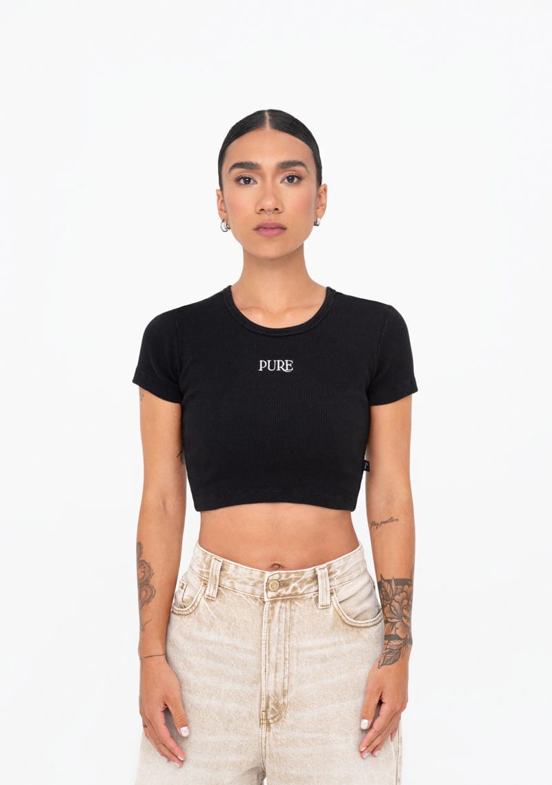 Áurea black crop top - imagen 2