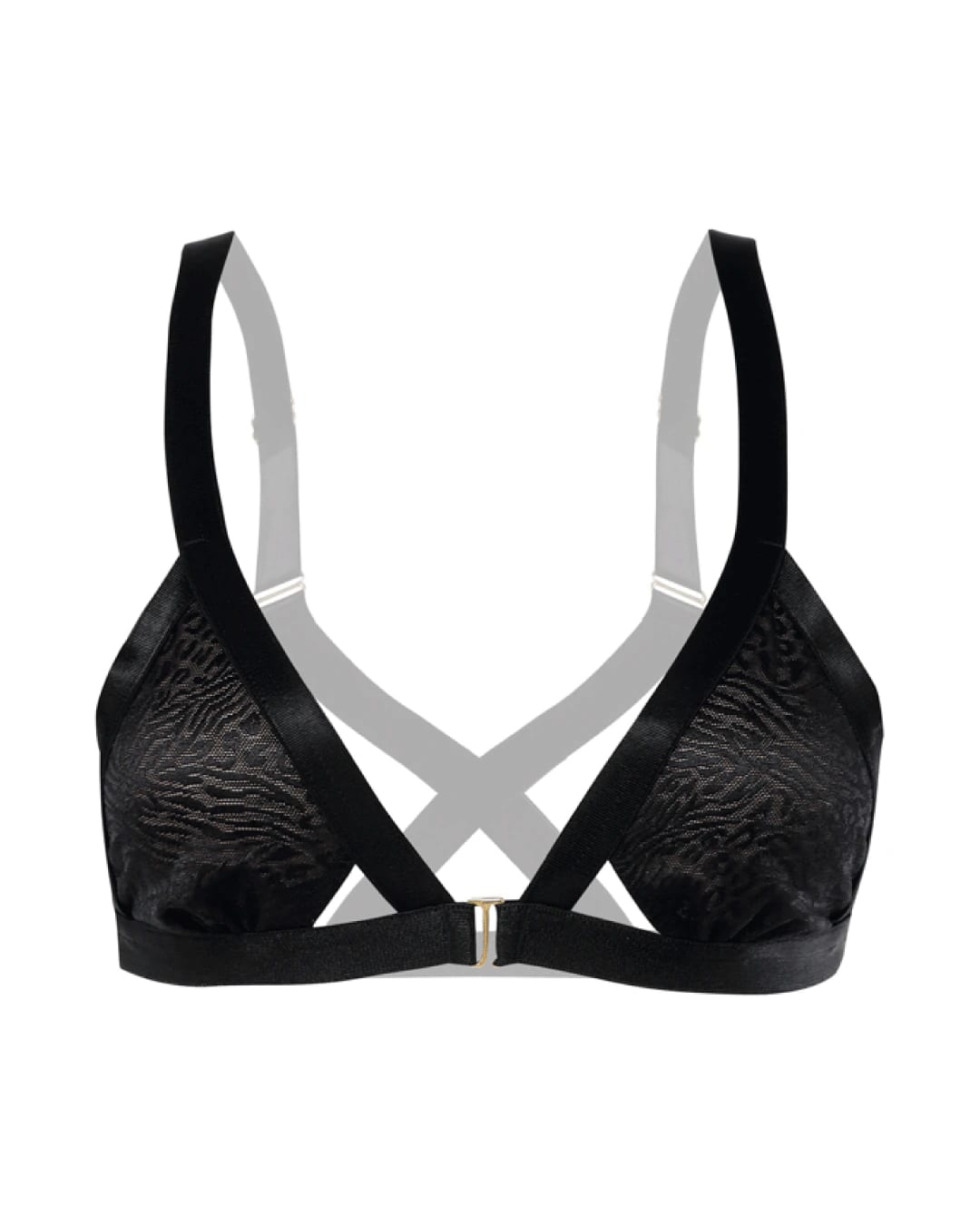 Bralette animal print - NOCTURNAL NEGRO - imagen 2