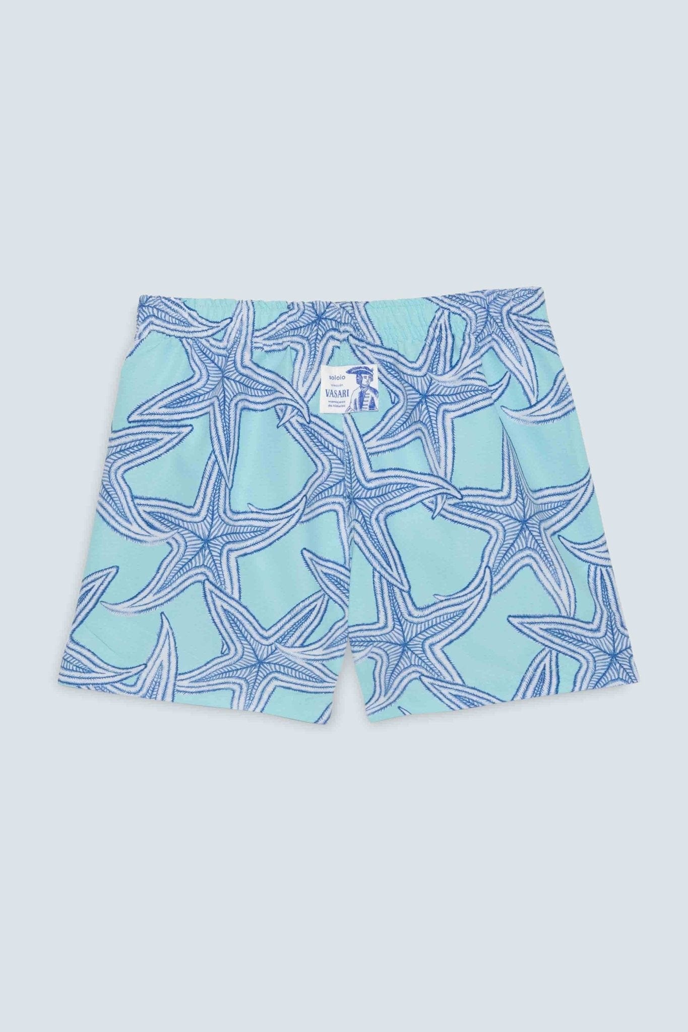 Men's star turquoise swim trunk - imagen 4