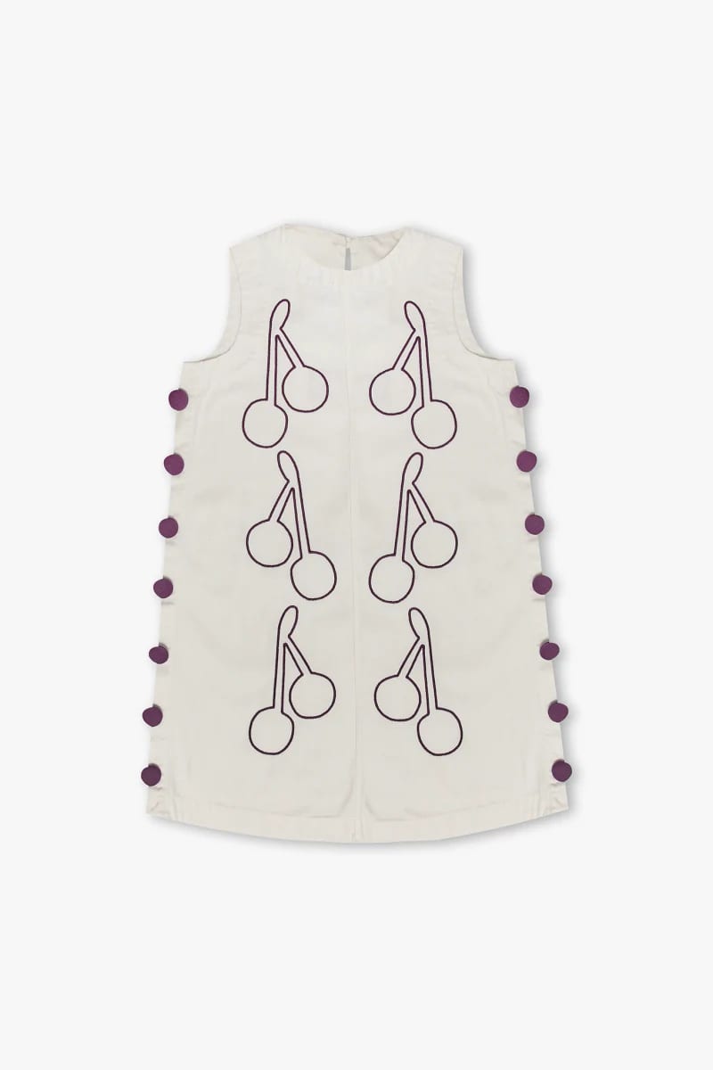 Vestido Anfitriona Cherries Crudo - imagen 7