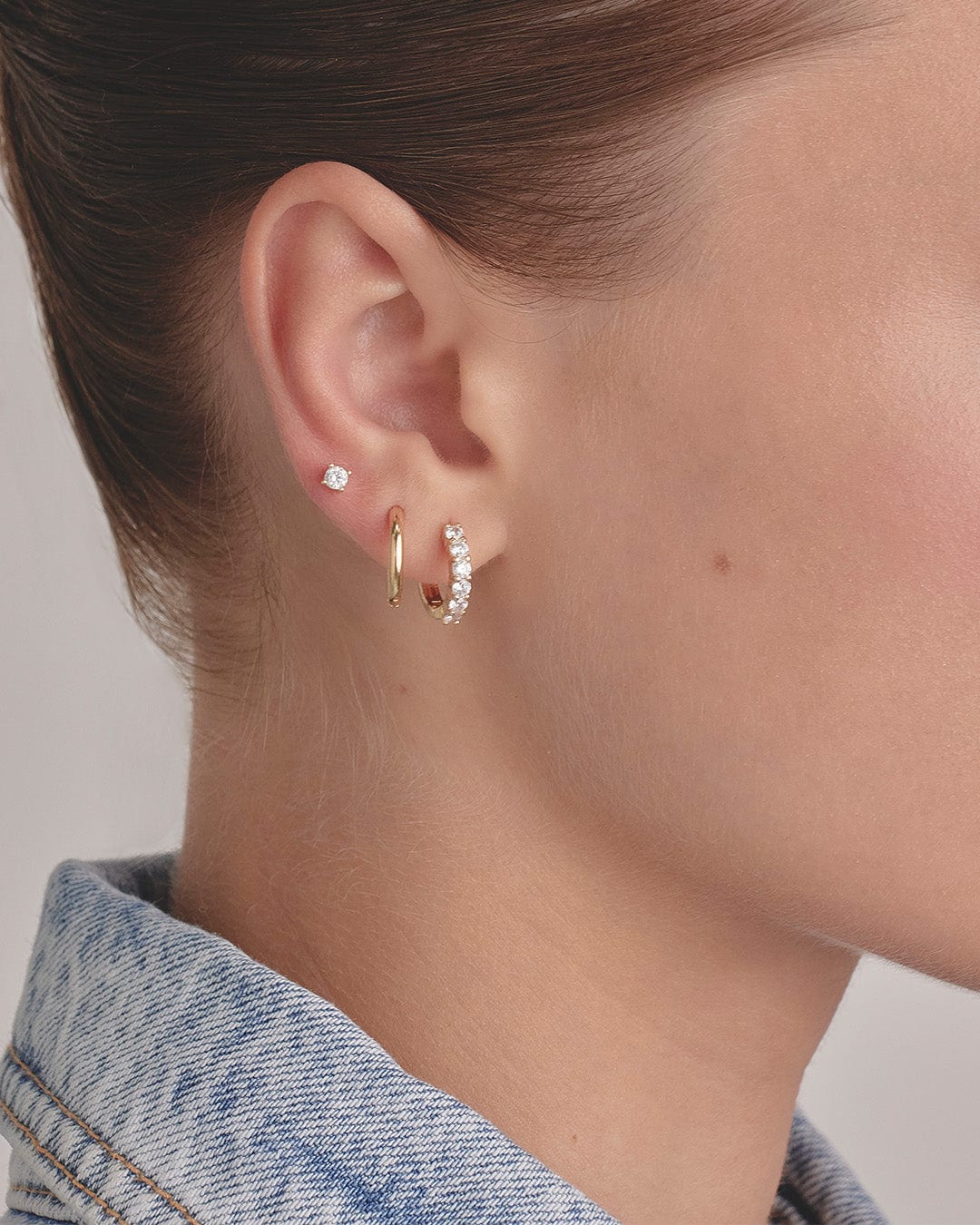 Set X3 Aretes Clásico Brillante - imagen 4