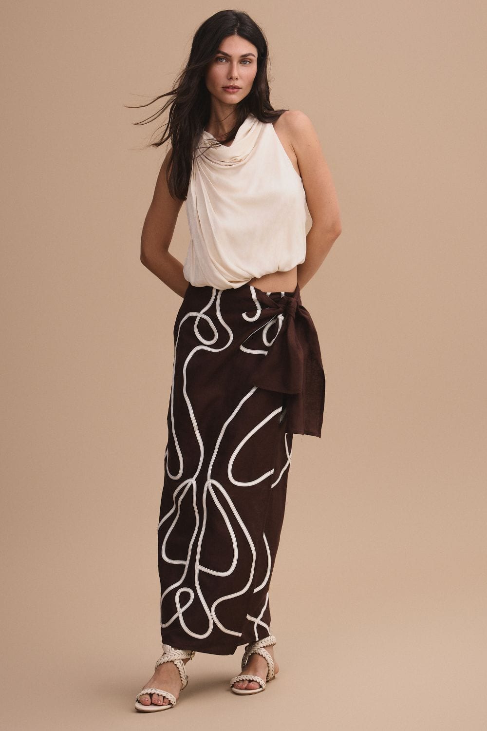 Falda praga brown - imagen 1