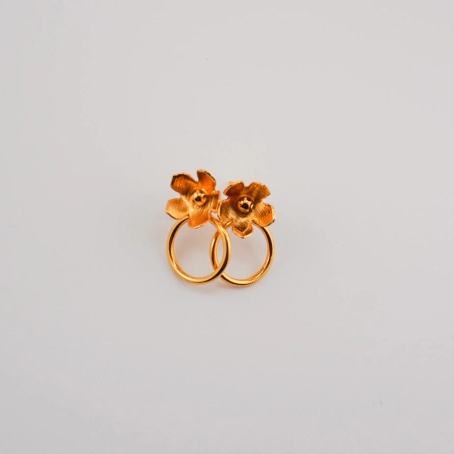 Flower Duo Studs - imagen 1