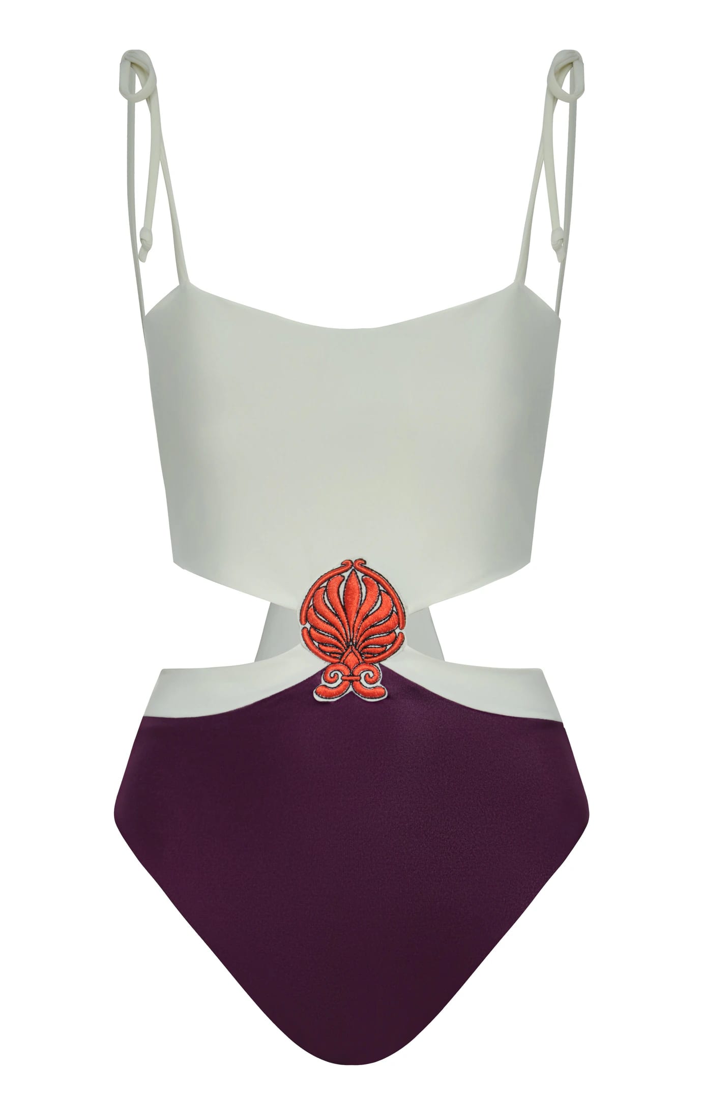 Pestana Embroidered One Piece / Purple - Ivory - imagen 1