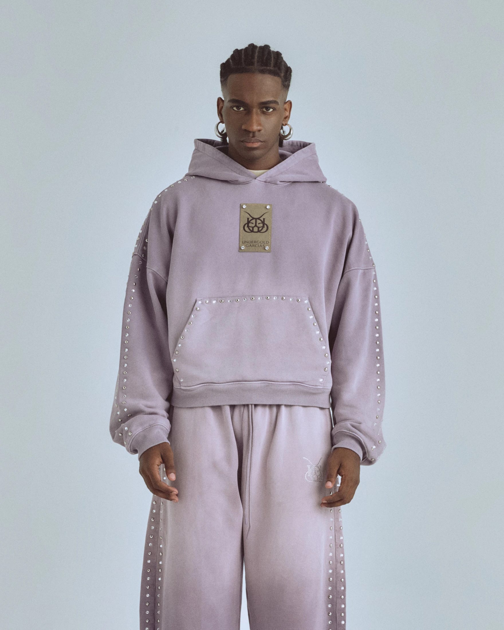 Santa Unión Basic  Boxy Hoodie Purple - imagen 2