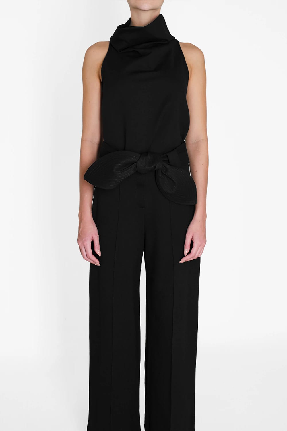 Blusa Noche de lirios negro atelier - imagen 3