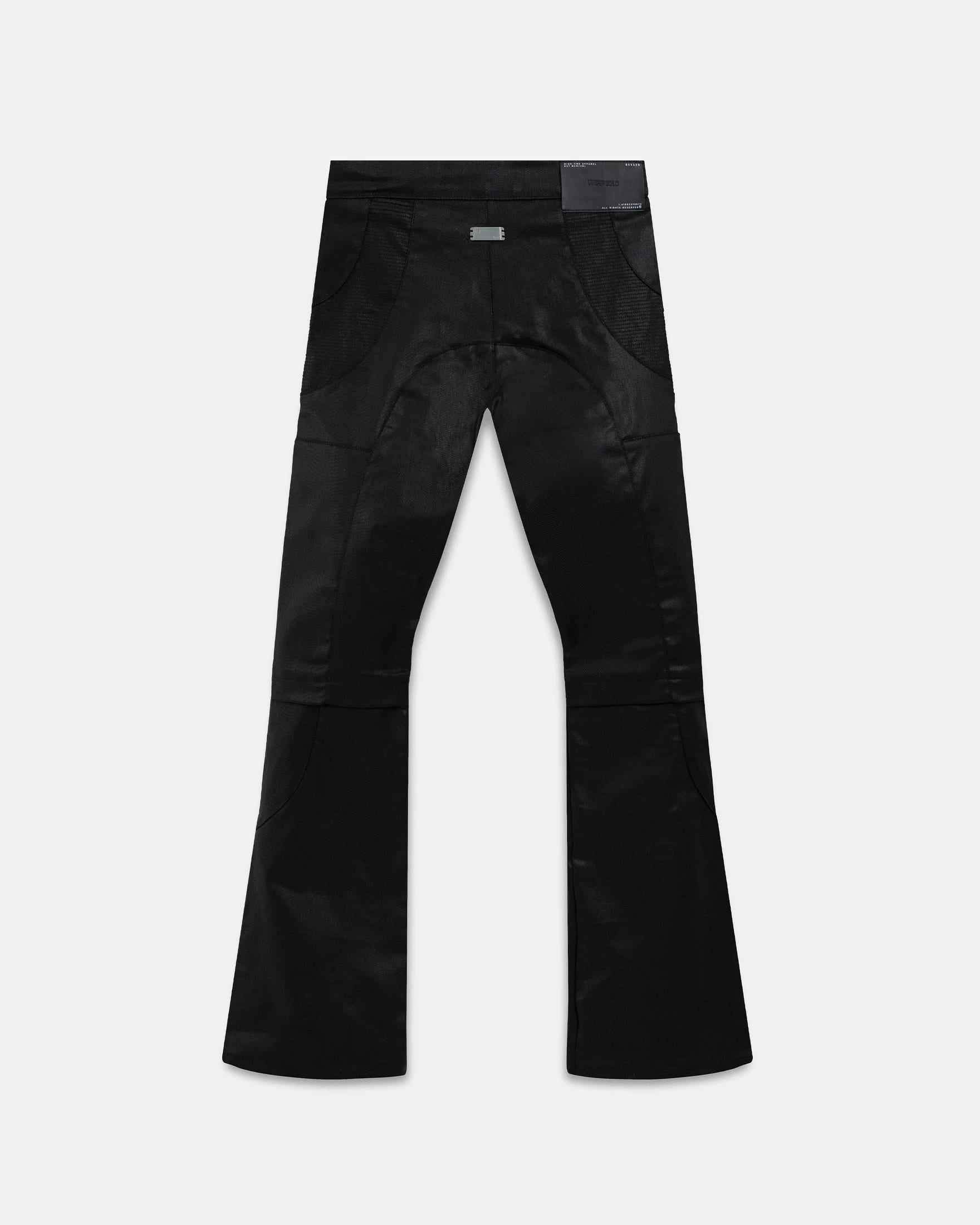 Basics Pleather Flare Pants Black - imagen 3