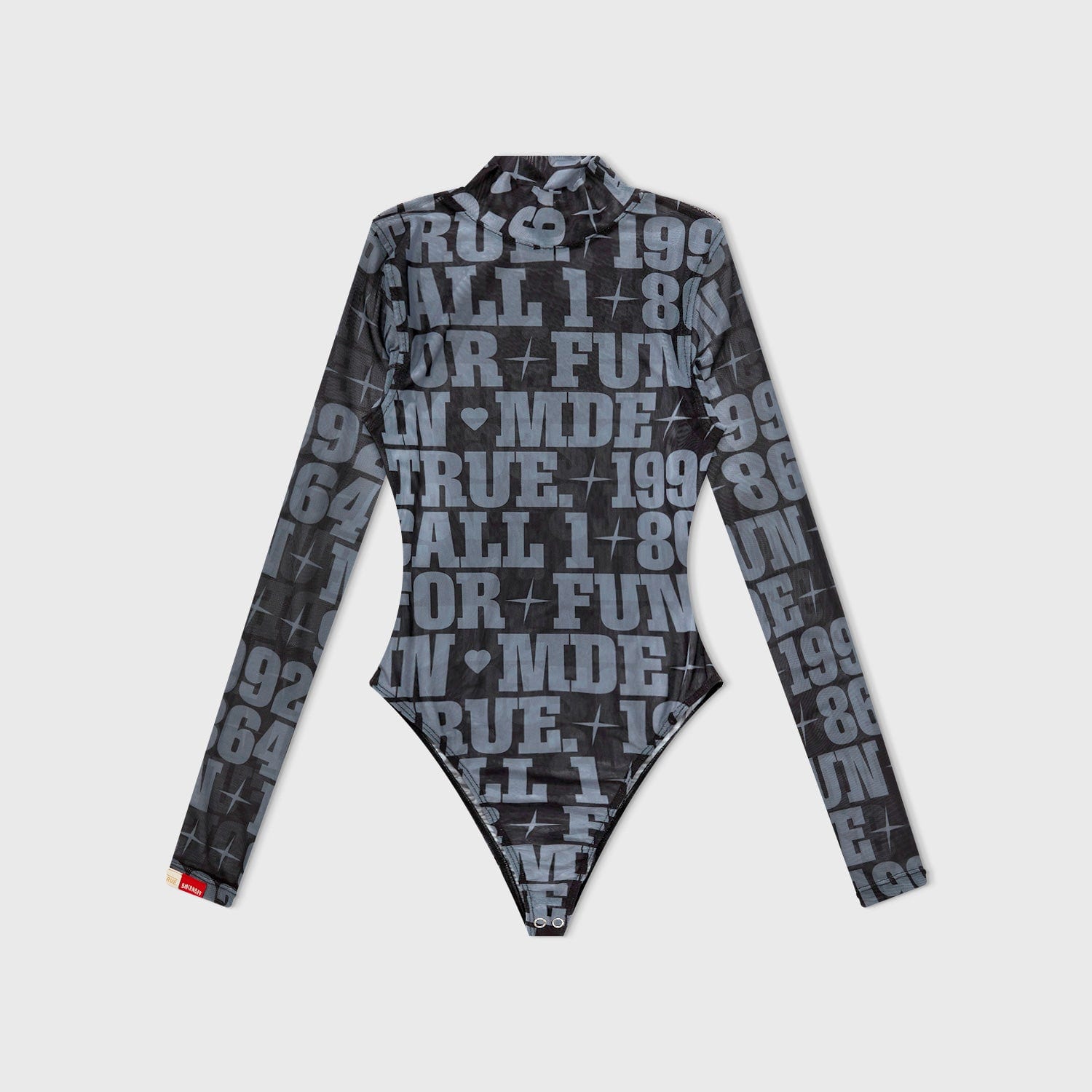 True X Smirnoff Mesh Bodysuit - Black - imagen 1
