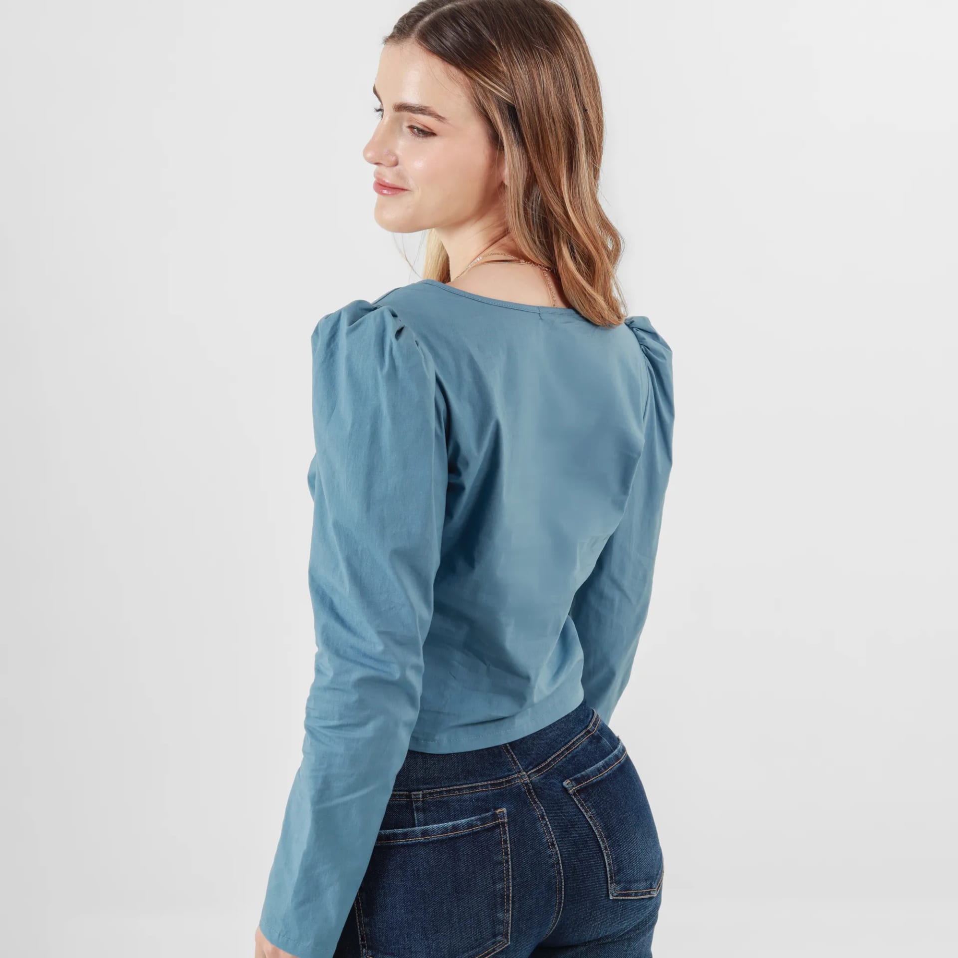 Blusa Cuello V Manga Larga - imagen 9