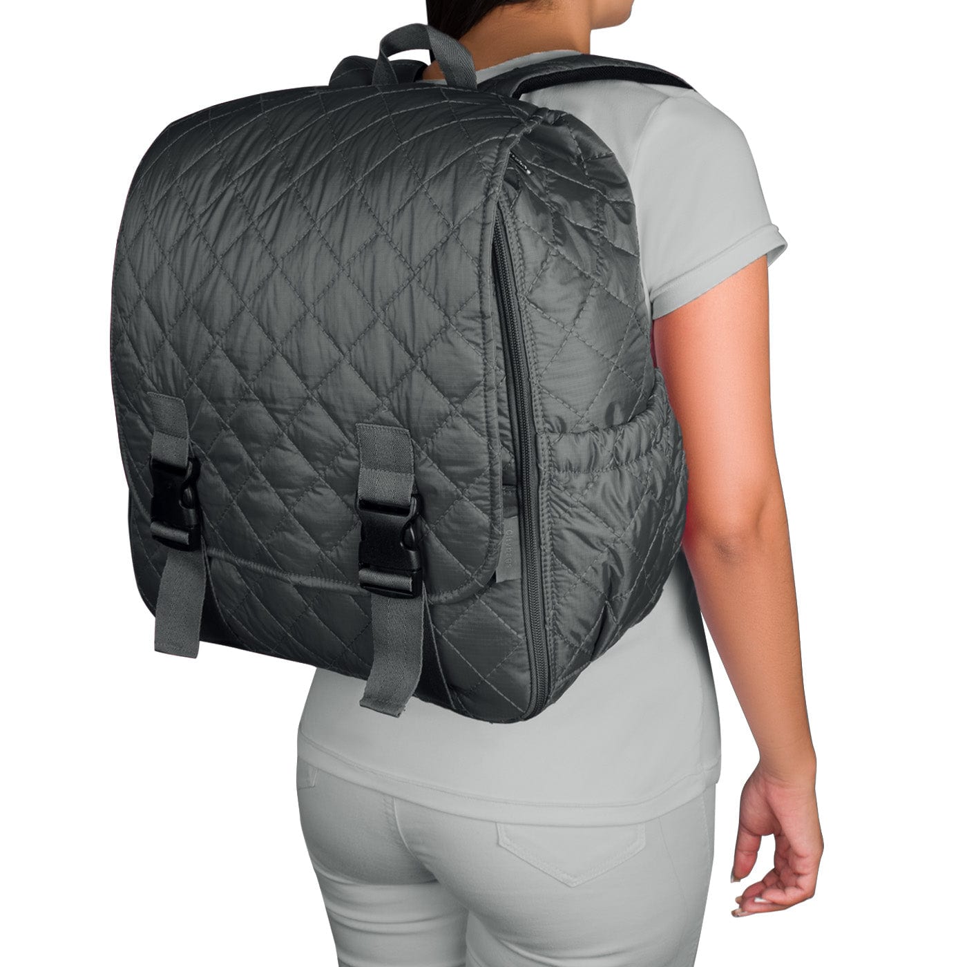 Morral Cabina Tapa Puffer Gris - imagen 6