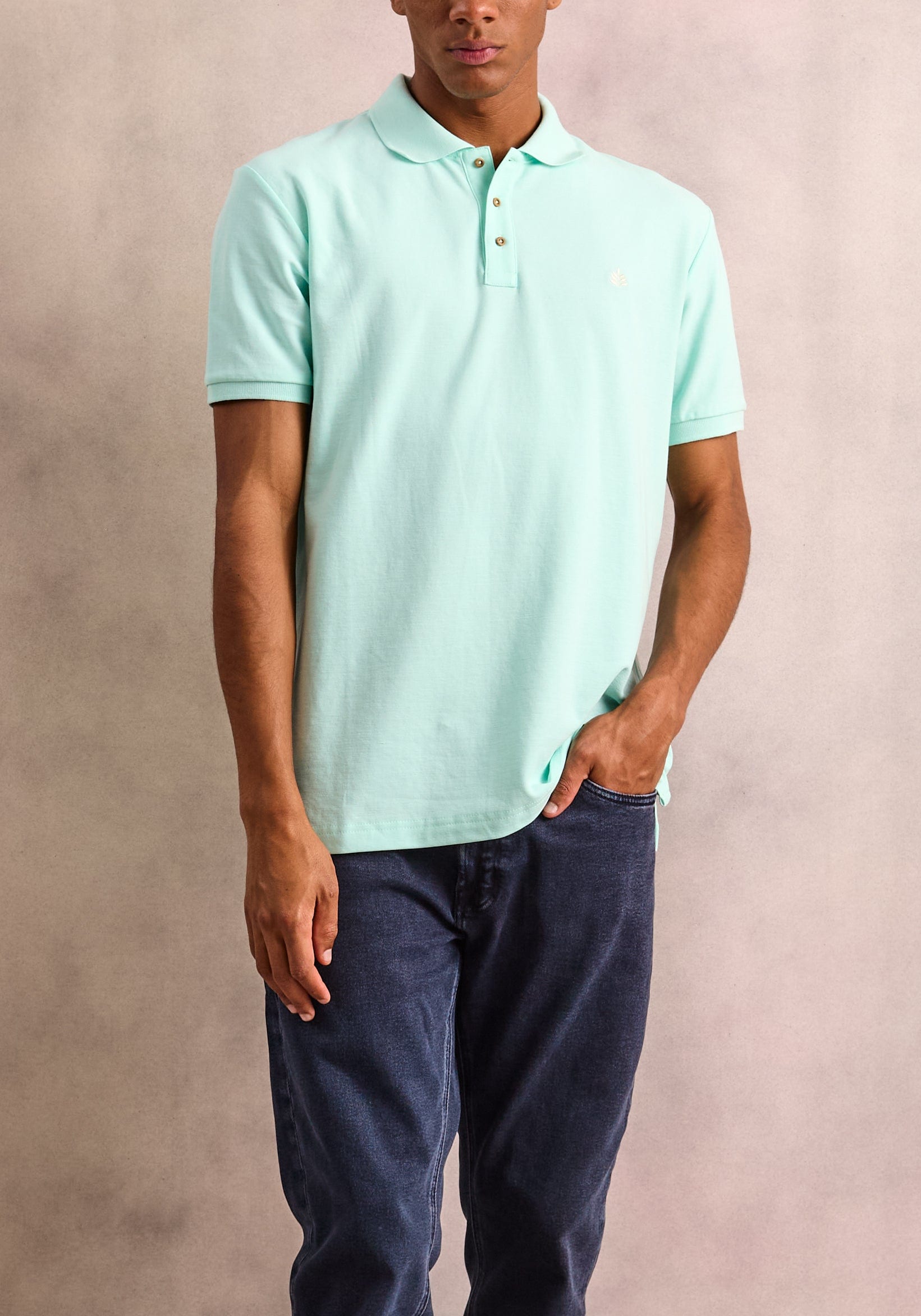 Camiseta Tipo Polo Verde Claro L-Mar - imagen 4