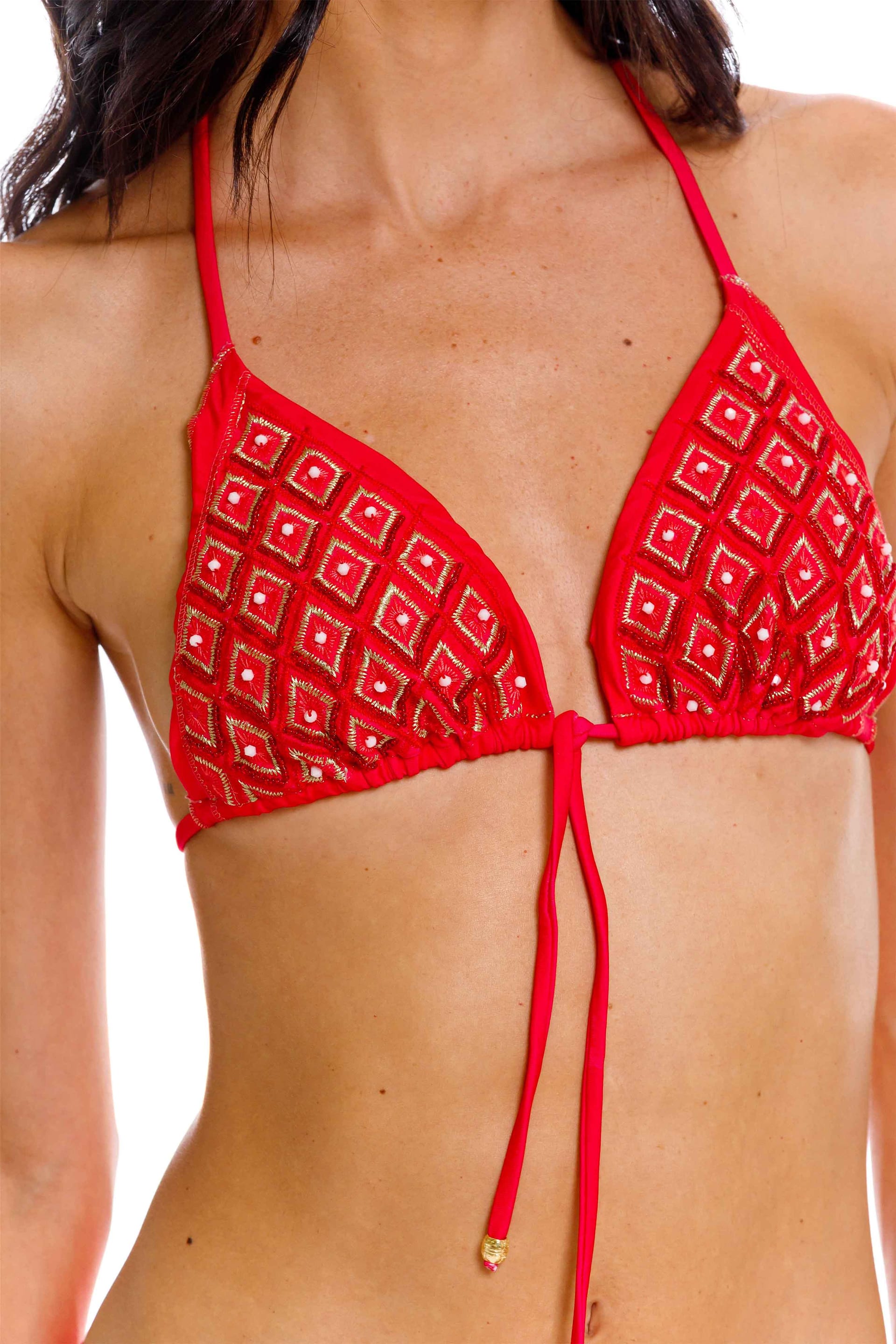 Top Triángulo de Bikini True Red - imagen 3