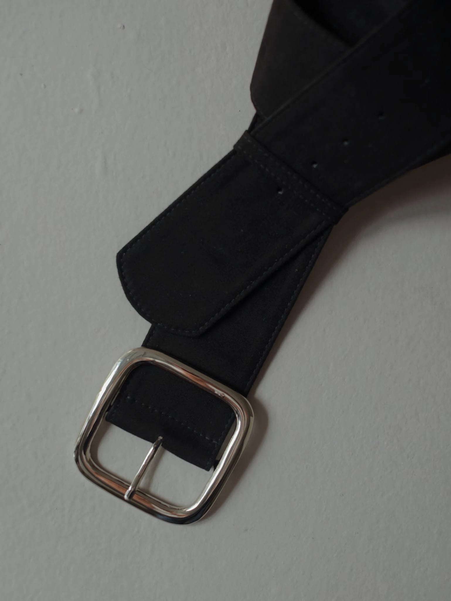SUEDE BIG BELT - BLACK - imagen 8