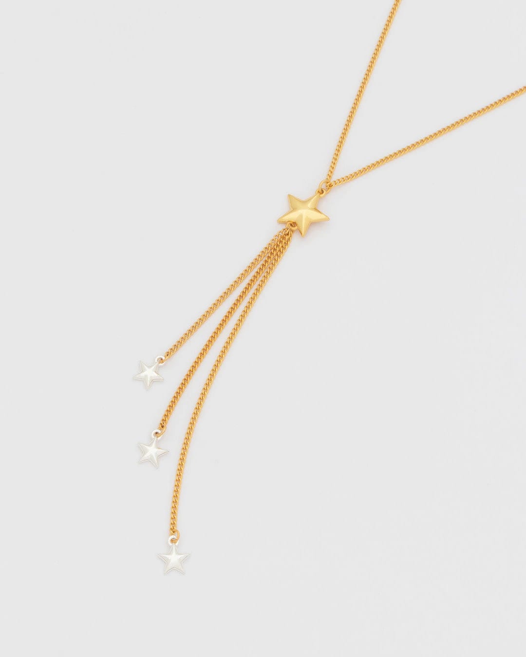 Collar Estrellas Bicolor + Aretes - imagen 2