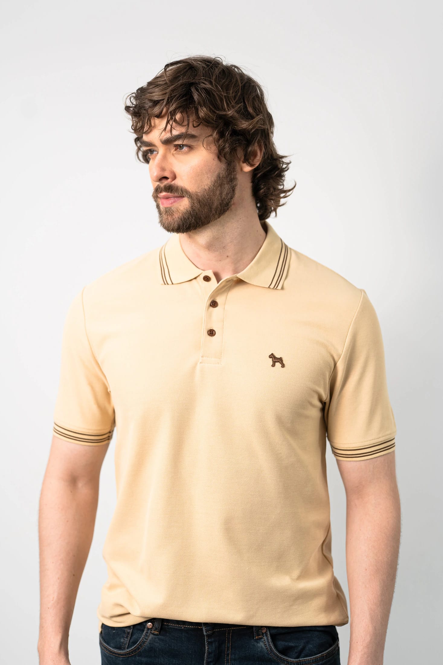 Polo Básica Crema - imagen 3
