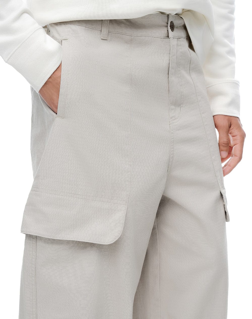 Pantalón tiro medio regular habano hombre - imagen 5
