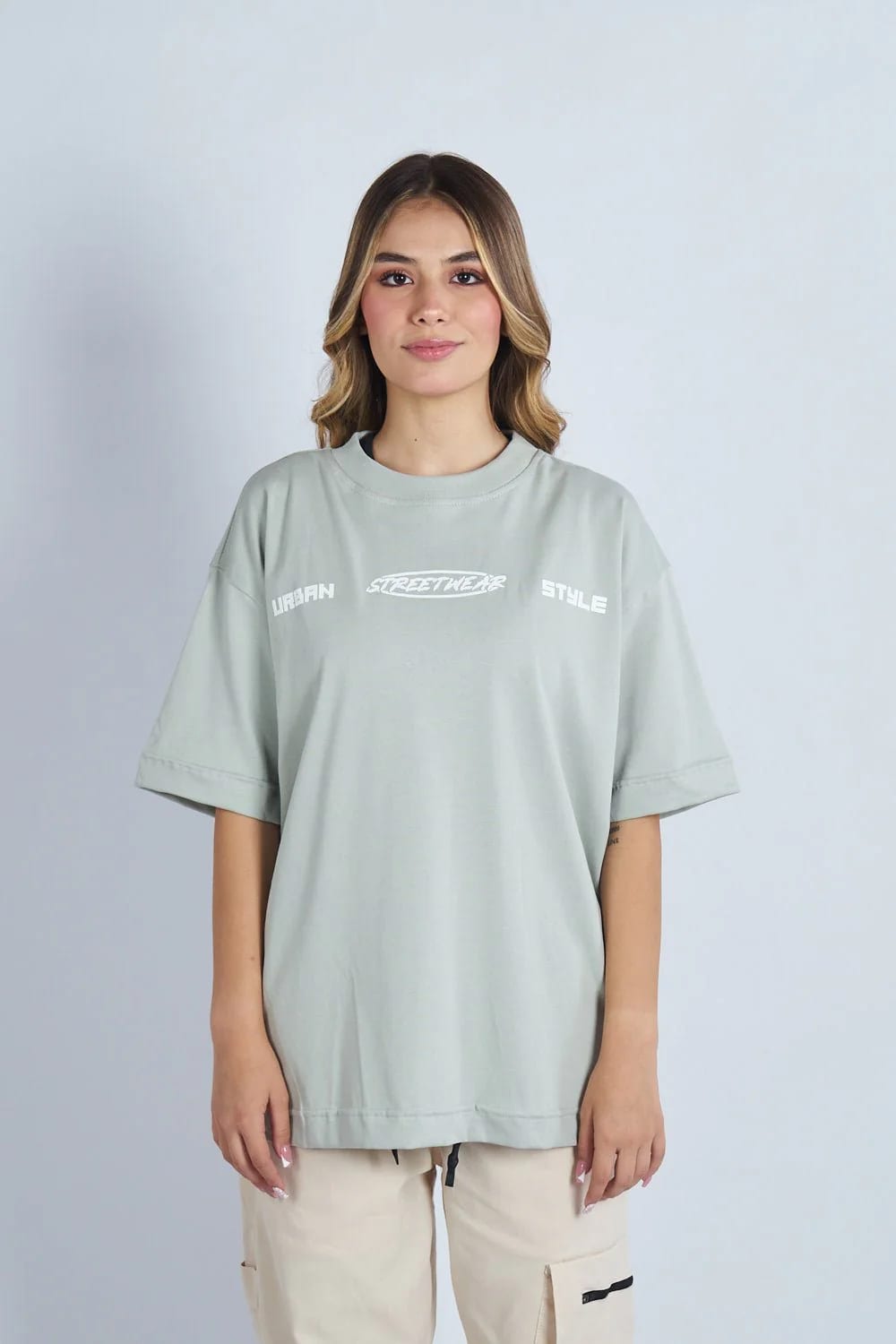 Camiseta oversize estampado Together Gris V | DROP 03 | - imagen 4